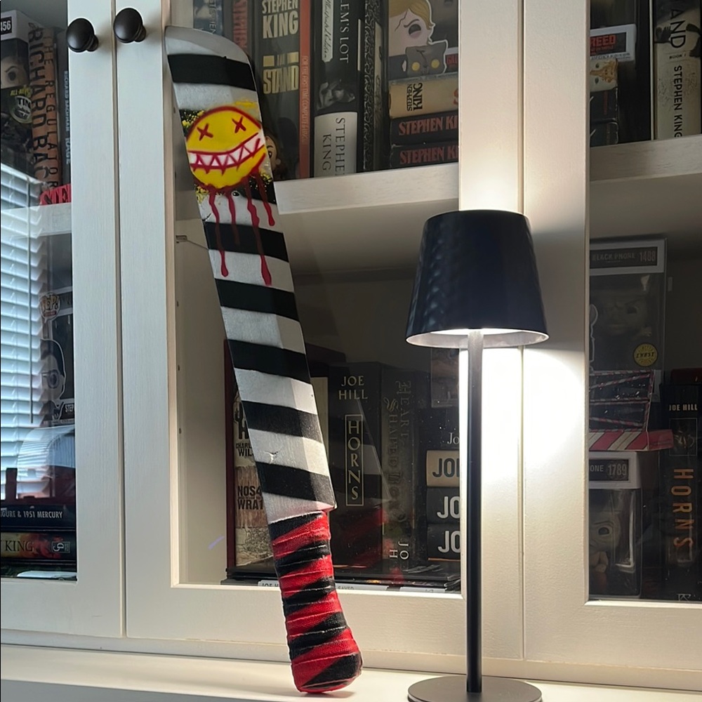 Halloween Clown Soft Knife Striped Weapon Toy with Smiling Face